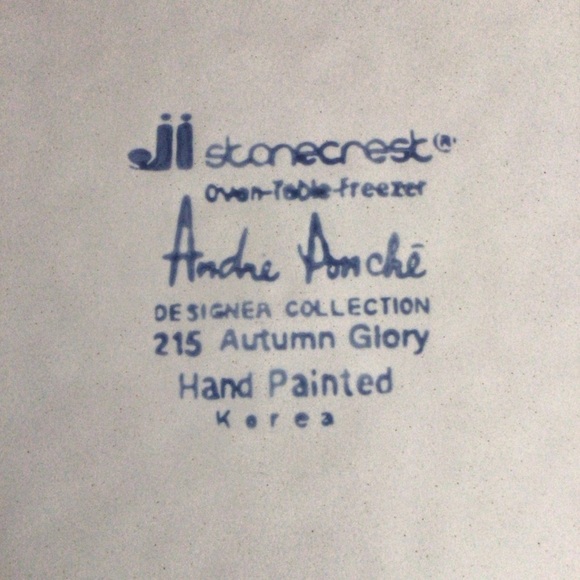 Vintage Stonecrest Autumn Glory Dinner Plates - Set of 2 - Picture 8 of 8